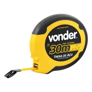 Trena Longa De Aço Caixa Abs 30m X 12.5mm Vonder