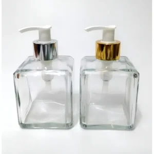 Kit 25 Frascos Vidro Cubo 250ml Válvula Seven Glass Para Sabonete