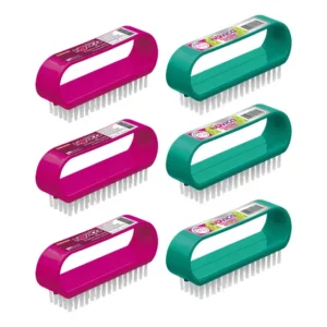 Kit 6 Escovas De Limpeza Delicada Multiuso Roupa Sapato Unha Kit Sortido
