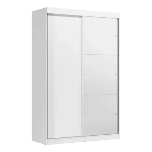 Guarda Roupa Solteiro 2 Portas De Correr 1 Porta Com Ii Branco