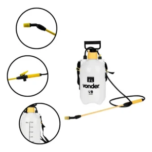 Pulverizador Agricola Lateral Manual Vonder 6240005000 5 Litros Cor Branco