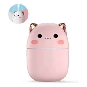 Umidificador Difusor Ultrassônico B-MAX 250ml Aromaterapia Gatinho Rosa
