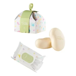 2 Kits Presente Mamãe E Bebê Com Sabonete E Lenço Umedecido