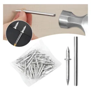 Kit 100un Prego Invisível Rodapé Rosca 3mm 2.8cm Ponta Dupla