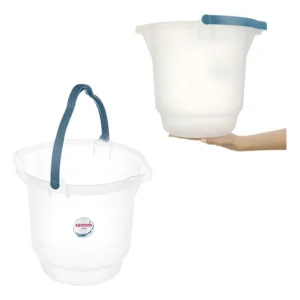 Balde Plástico Resistente Alça Reforçada 8,5 Litros Hydrus Transparente