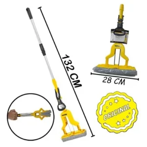 Mop Vonder rodo mágico absorvente dobrável amarelo