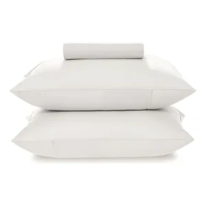 Jogo De Cama Queen 3 peças 160 Fios 100% Algodão Branco Karsten