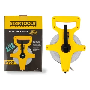 Fita Métrica Trena 50m Com Manivela E Alça