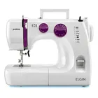 Máquina De Costura Elgin 9 Pontos Prátika JX-2051 Luz Led Costura 8 Camadas Jeans Portátil Branca - Imagem 7