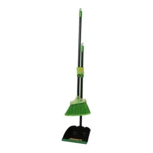 Kit Limpeza Odim Robustinha Pá de Lixo e Vassoura Verde Escuro 2 Unidades