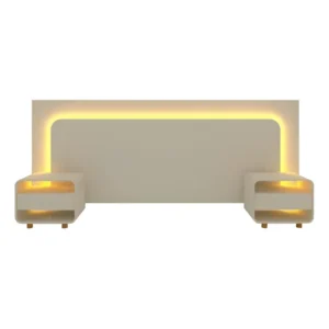 Cabeceira Extensível Gelius Innova Para Box Casal Off White