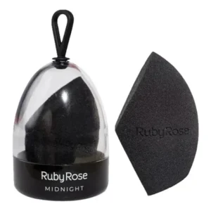 Esponja Chanfrada Midnight Com Case Ruby Rose Cor Preto Tamanho da esponja Median