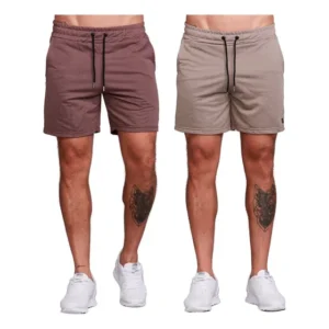 Bermuda Masculina Moletinho Shorts Casual Kit 2 Peças