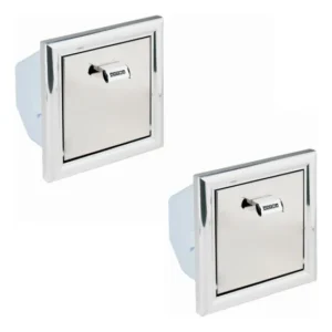Kit Papeleira Para Banheiro Embutir Inox Lb2 Astra 2 Unidade Cinza