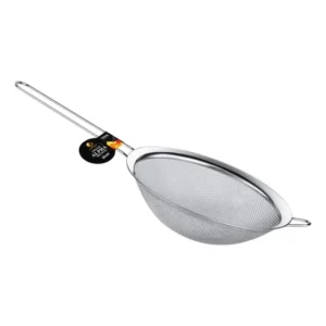 Peneira Aço Inox 20cm Malha Fina Peneirar Farinha Coar Cha