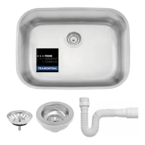 Cuba Tramontina 48x34x18 Prime Aço Inox Acetinado Cozinha Prateado