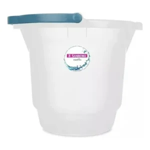 Balde Plástico 12 Litros Transparente C/ Alça Sanremo Cor Água