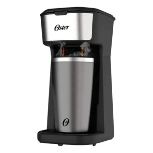 Cafeteira Oster 2day Preto/inox 2 Em 1 Com Copo Térmico 127v Preto/inox 127v