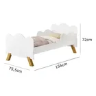 Cama Infantil Ceci Decor Angel com Colchão MDF Branco Proteção - Imagem 8