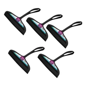 Kit 5 Rodo Rodinho De Pia Sanremo 14cm Com Borracha Preto