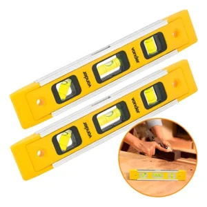 Kit 2 Nível Plástico Com Base Magnética 9 Pequeno Vonder