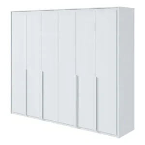 Guarda-roupa Casal Móveis Lopas Imperatore 6 Portas 6 Gavetas MDF Branco