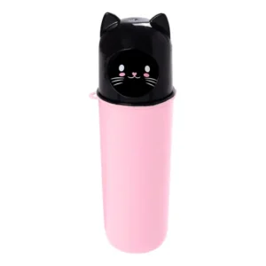Porta Escova Dental Case Infantil Escola Viagem Ludico Cor Cute Cat