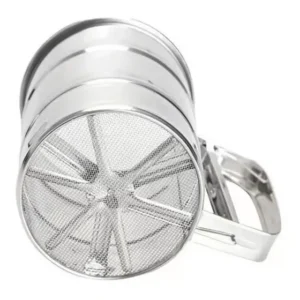 Peneira Inox Peneirar Farinha Com Gatilho Confeitaria Clink 12cm