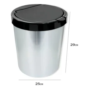 Lixeira Arqplast tampa click label redondo 10L