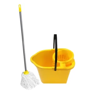 Kit Balde Amarelo 14l C/ Espremedor + Rodo Mopita Amarelo Amarelo