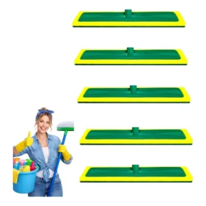 5 Uni Rodo Esfregão Abrasivo Esponja Lava Piso Azulejo 40cm Kit Com 5