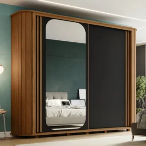 G. Roupa Mozzate 02 Pts. Deslizantes Nature/preto - Henn