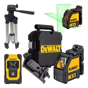 Kit Nível Laser Dewalt Dw088cg 30m Com Tripé E Trena Laser