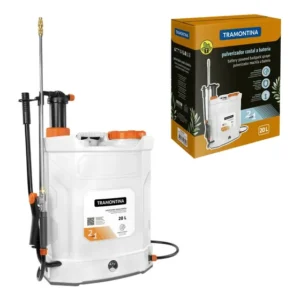 Pulverizador Costal Tramontia 20 Litros Eletrico 2 Em 1 Branco