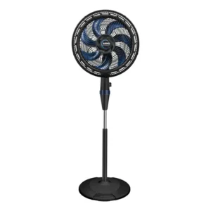 Ventilador Coluna Arno 7 Pás Turbo Silencioso 40cm Estrutura Preto Pás Azul Diâmetro 40 Cm Frequência 60 Hz Material Das Pás Plástico