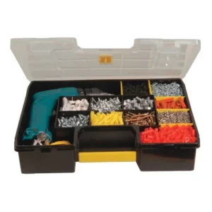 Caixa Organizadora Sortmaster Grande Stanley Modelo STST14026 Impermeável 17 Compartimentos