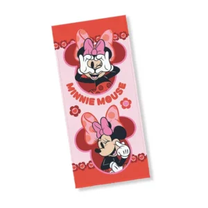 Toalha Banho Infantil Felpuda Personagens Diversos Praia Cor Estampado Minnie Mouse
