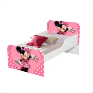 Dullar Móveis Mini Cama Minnie Personagem Berço Infantil 100% Mdf Cor Branco