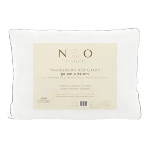 Travesseiro Neo Luxor Ecopluma Percal Algodão 233 Fios 50x70