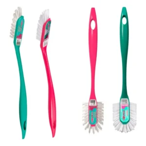 2 Escova Longo Alcance Multiuso + 2 Escova Multiuso Rec Rec Verde Ou Rosa