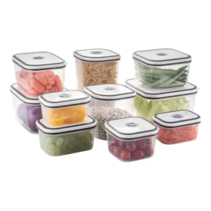 Kit Potes Plástico Hermético 10 Unid Transparente Electrolux Transparente