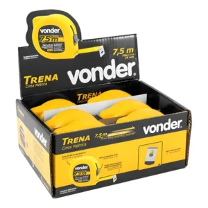 Trena Curta De Aço 7.5m X 25mm Com 6 Unidades Vonder