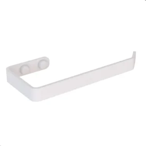 Suporte Papel Higiênico Parede Alumínio Branco MetalCromo Plus