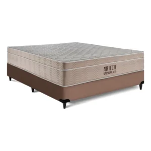 Cama Box e Colchão Ortobom Springpocket Casal (138x188) Antialérgico