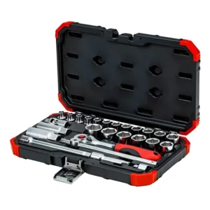 Jogo De Ferramentas 26pç Catraca 3/8 + Soquetes - Gedore Red
