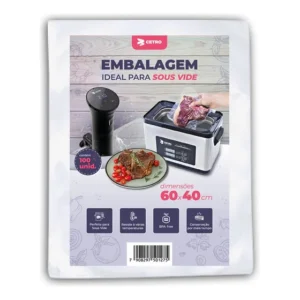 Embalagem Sous Vide 60x40 - 100 Unidades Cor Transparente