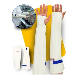 Mangote Térmico Branco Alta Temperatura Industrial Par Epi Bege