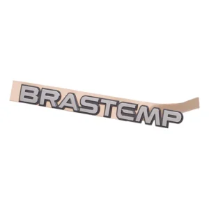 Adesivo Emblema Geladeira Freezer Brastemp Cinza Original