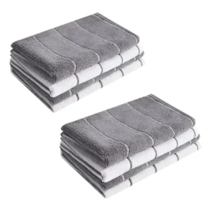 Atacado 4 Super Panos De Chão Grandes Em Microfibra 80x50