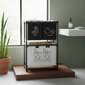 Organizador Para Lavanderia Com 3 Prateleiras Espaco Maquina